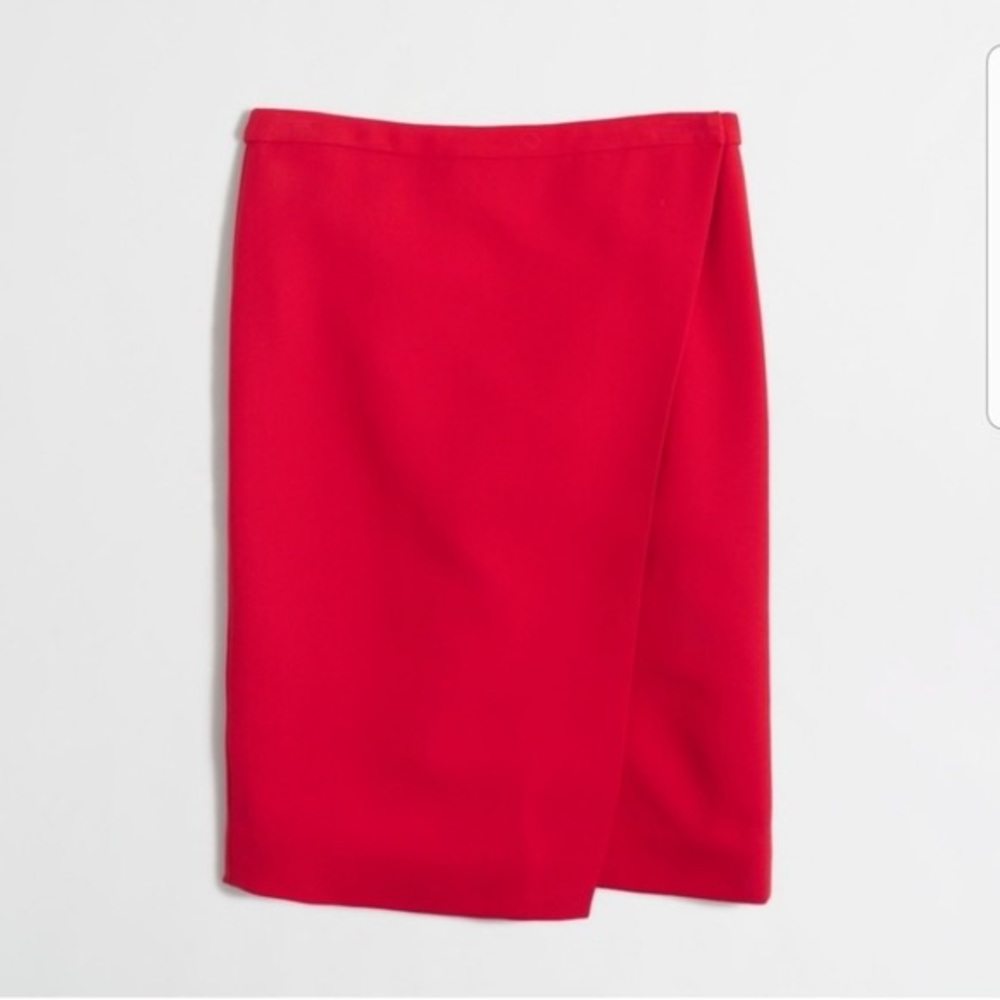 J. Crew Factory Crepe Wrap Pencil Skirt